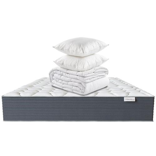 Ensemble Matelas 140x190 Mémoire De Forme +Couette 240x220 + Oreillers