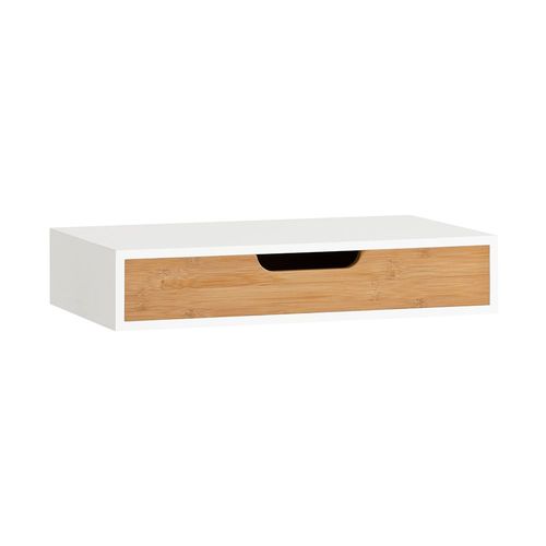 Étagère Murale En Bambou Avec Tiroir