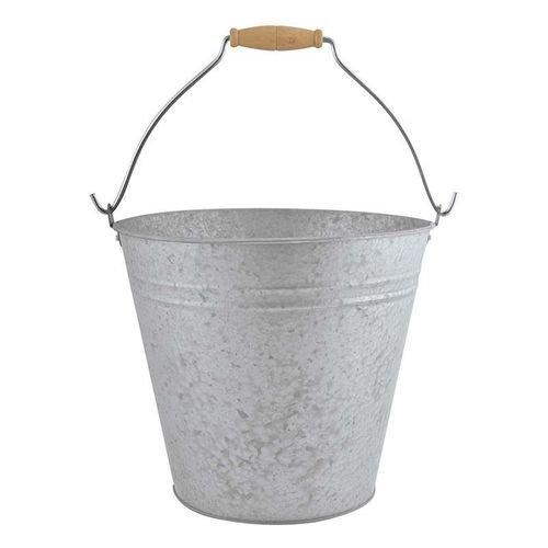Seau En Zinc Patiné 9.5l Avec Anse