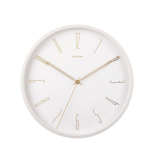 Horloge murale fer blanc Ø35cm