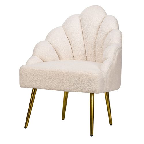 Nordlys - Fauteuil De Salon Design Pieds Metal Velours Bleu