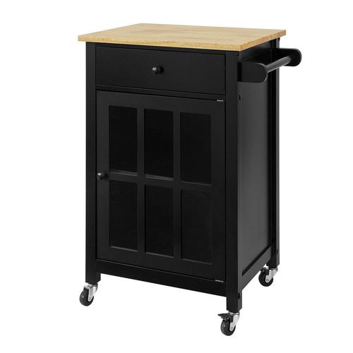 Sobuy Fkw98-Sch Chariot De Service Desserte De Cuisine À Roulettes Meuble De Rangement
