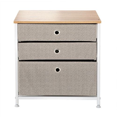 Etagère 3 Tiroirs Dont 1 Grand - L48 Cm