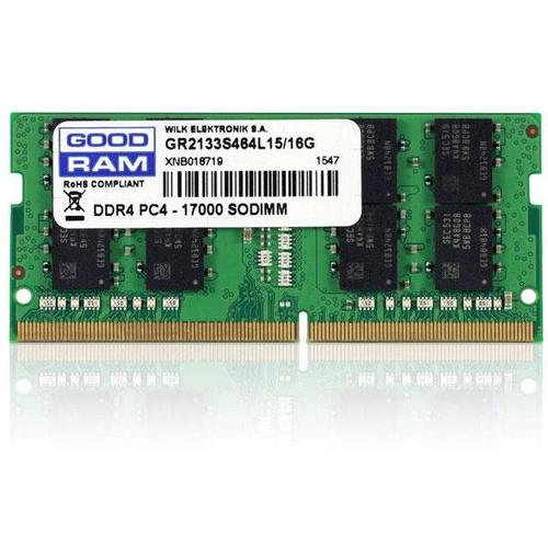 GOODRAM - DDR4 - module - 16 Go - SO DIMM 260 broches - 2666 MHz / PC4-21300 - CL19 - 1.2 V - mémoire sans tampon - non ECC