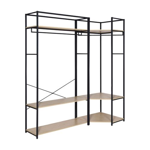 Portants Vêtements Bois Et Métal Noir - Lot De 2 -