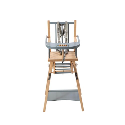 Chaise Haute Évolutive Marcel Hybride Bleu Gris - Combelle