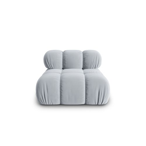 Chauffeuse En Tissu Velours Bleu Clair