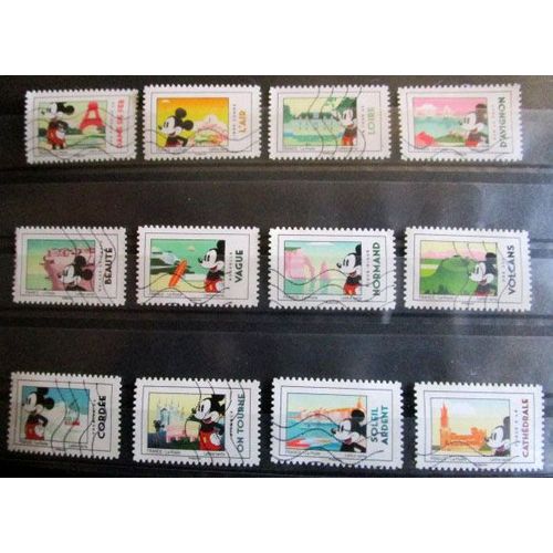 2018. Adh1582 À Adh1593. Mickey Et La France.
