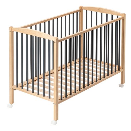 Lit En Bois 60x120 Cm Arthur Anthracite - Combelle