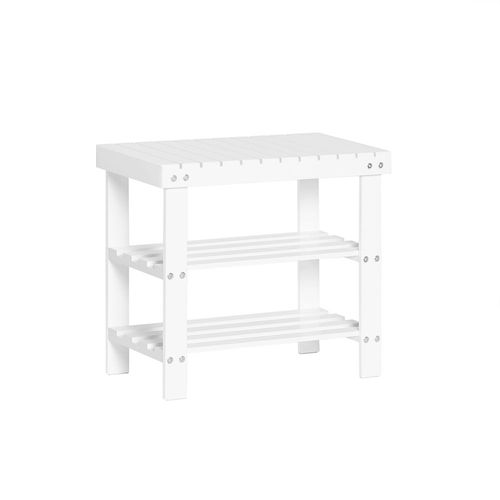 Banc D'entrée Effet Bois Blanc