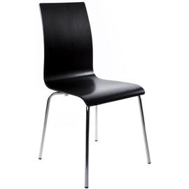 Lot de 4 chaises repas 56,5x42x96,5 cm en velours anthracite - MAGDA