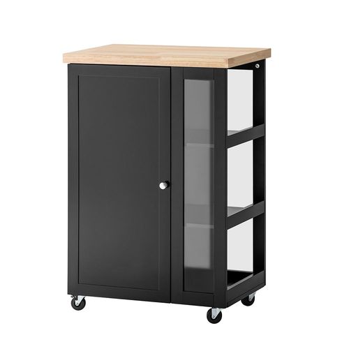 Sobuy Fkw75-Sch Chariot De Service Desserte De Cuisine À Roulettes Table Roulante Meuble De Rangement Pour Cuisine Et Salon