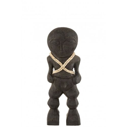 Personnage en bois de manguier noir H38,5cm