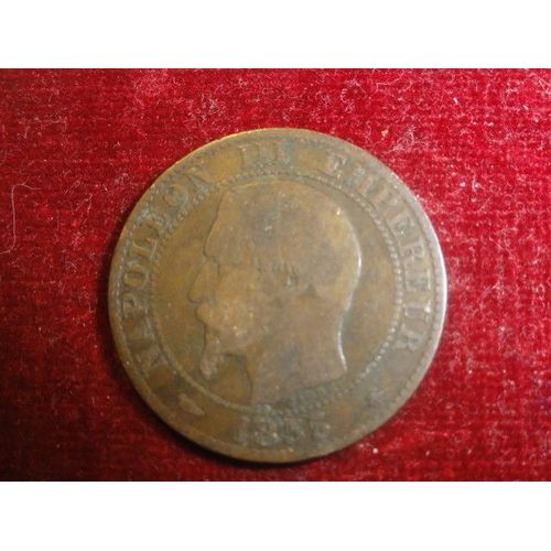 Napoléon Iii, 5 Cmes 1855bb, Chien