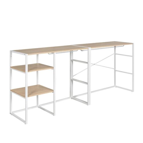 Lot De 2 Portants Vêtements Sous Combles Modulables