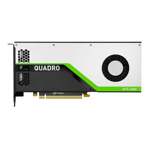 NVIDIA Quadro RTX 4000 - Carte graphique - Quadro RTX 4000 - 8 Go GDDR6 - PCIe 3.0 x16 - 3 x DisplayPort, USB-C - promo - pour Workstation Z2 G5 (tower), Z4 G4 (1000 Watt, 750 Watt), Z6 G4, Z8...