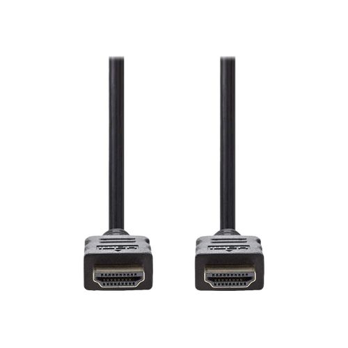 Nedis - Câble HDMI avec Ethernet - HDMI mâle pour HDMI mâle - 10 m - noir - rond, support 1080p