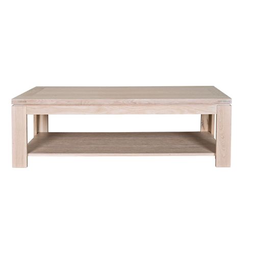 Table Basse 120 Cm En Chêne Blanchi - Sophie