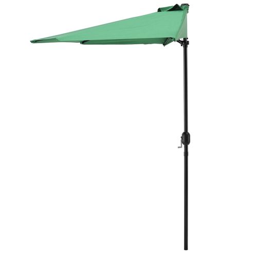 Demi Parasol Sur Terrasse Sur Balcon Polyester 300 Cm Vert Helloshop26 03_0001612