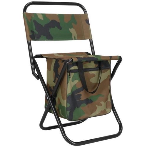 Springos® Chaise De Pique-Nique Avec Dossier, Poche Sous Le Siège, Poignée De Transport, Chaise Pliante
