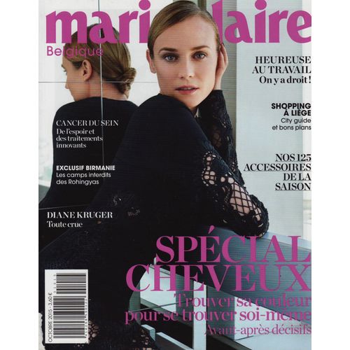 Marie Claire (Edition Belge) / 10-2015 N°1015 : Diane Kruger (6p) - Vincent Lacoste (4p)