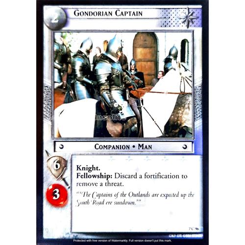 Carte Le Seigneur Des Anneaux : The Return Of The King - Gondorian Captain 7 C 96