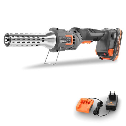 Allume-feu sans fil - FUXTEC FX-E1CL20 - 20V pour barbecue et charbon, 550°C - Set avec batterie 2Ah et chargeur 1A