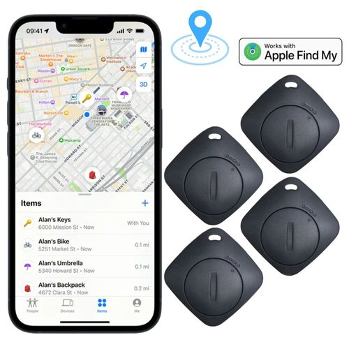 Traqueur GPS Smart AirTag pour iPhone Apple Find My, Couleur: 4pcs