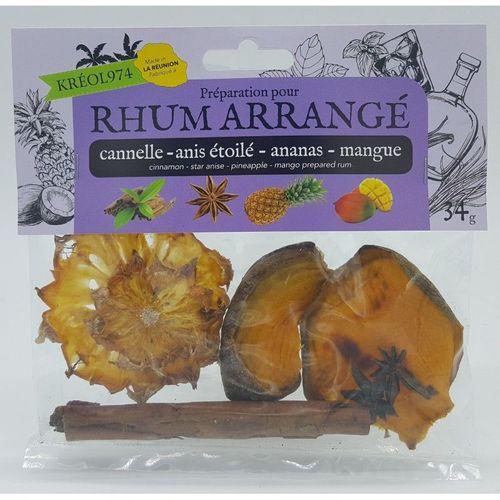 Bâton De Cannelle -Anis Étoilé-Ananas Victoria-Mangue - Préparation De Rhum Arrangé Ile De La Réunion