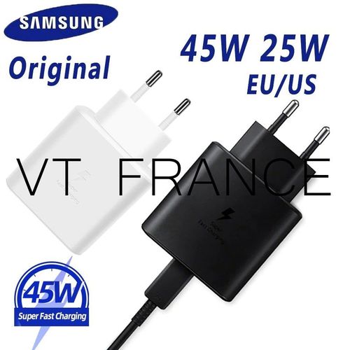 Samsung Chargeur Rapide 45w Usb-C-Noir