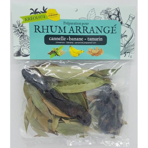Cannelle-Banane-Tamarin - Préparation Rhum Arrangé Ile De La Réunion
