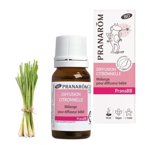 Diffusion Citronnelle Bebe Pranabb Bio 10ml 