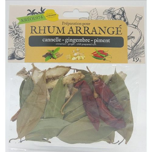 Cannelle-Gingembre-Piment - Préparation Rhum Arrangé Ile De La Réunion