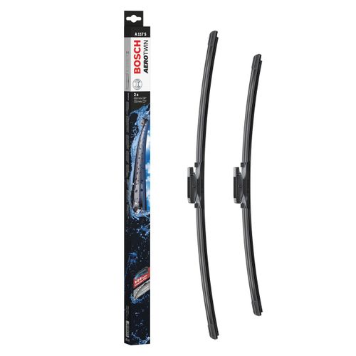 Bosch Balais D'essuie-Glace Plats Aerotwin A117s, Longueur: 650mm/550mm - 1 Paire De Balais Avant