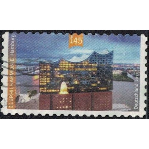 Allemagne 2017 Oblitéré Used Philharmonie De L'elbe À La Lumière Du Soir Y&t De 3073 Su