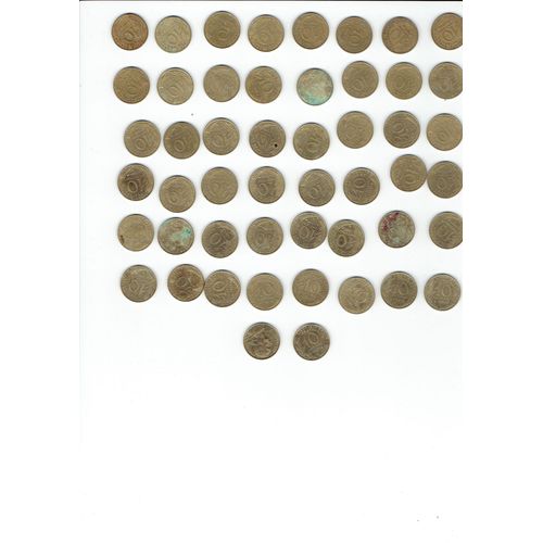 Lot De 50 Pieces De 10 Centimes De 1963 A 1997