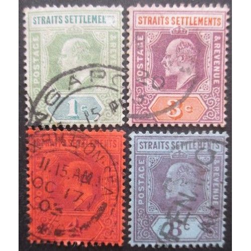 Malacca N°79 Au 81 Et 83 Oblitérés