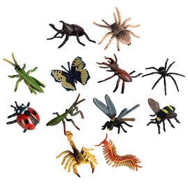 10 figurines assorties réalistes insectes en plastique enfants sac de fête ZH 