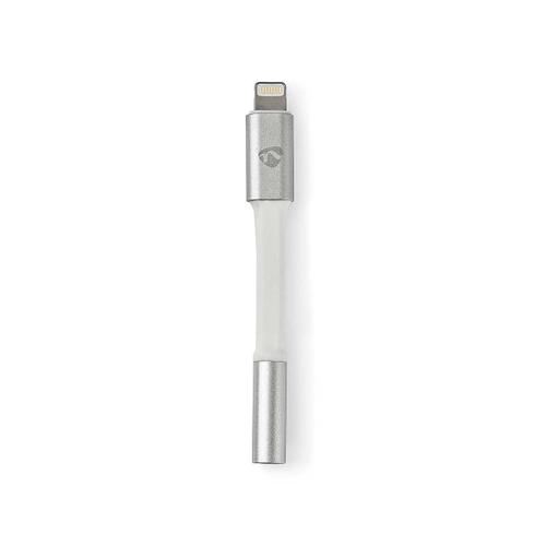 Nedis - Adaptateur Lightning vers prise de casque - Lightning mâle pour mini-phone stereo 3.5 mm femelle - 15 cm - aluminium