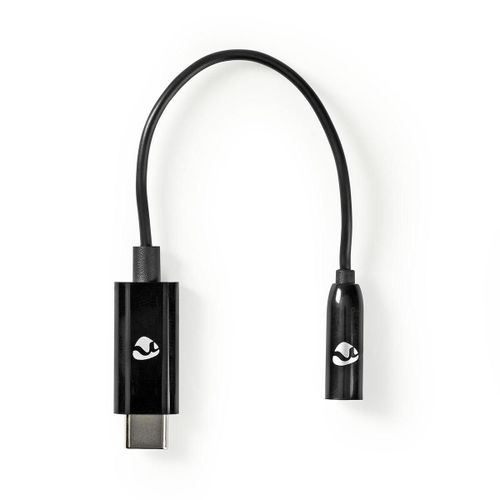 Nedis Adaptateur USB-C USB-C Mâle vers 3,5 mm Femelle 0,15 m Noir