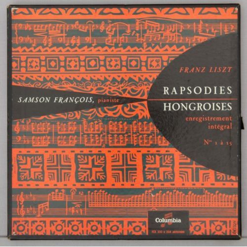 Samson François, Franz Liszt ¿ Rapsodies Hongroises - Enregistrement Intégral