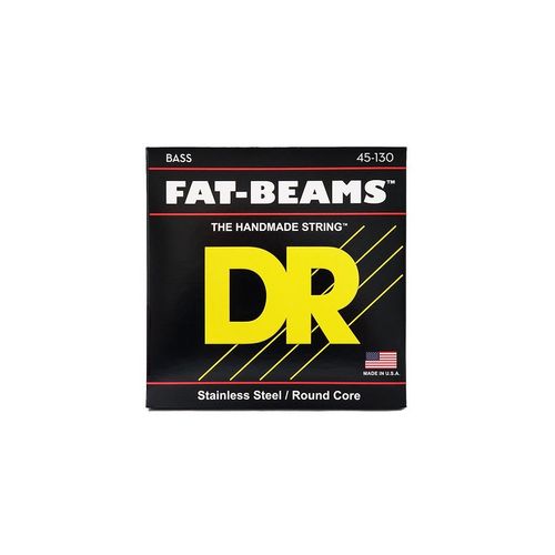 Dr Fb5-130 - Fat-Beam - Stainless Steel, Jeu Guitare Basse, 5 Cordes Medium À Heavy 45-130