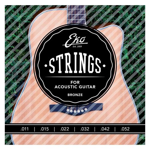 Eko Acb1152ml - Cordes Guitare Acoustique Bronze Medium/Light 11-52