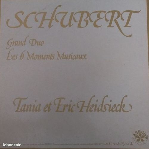 Schubert - Tania Heidsieck, Eric Heidsieck ‎ Grand Duo - Les 6 Moments Musicaux