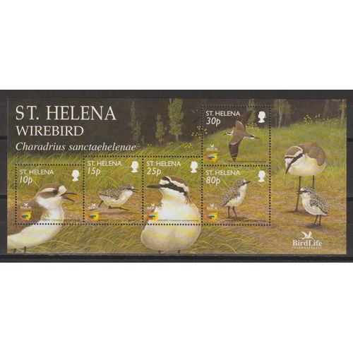 Île De Sainte-Hélène, 2002, Blocs & Feuillets, Oiseaux, Bloc N°843 À 847, Neuf.