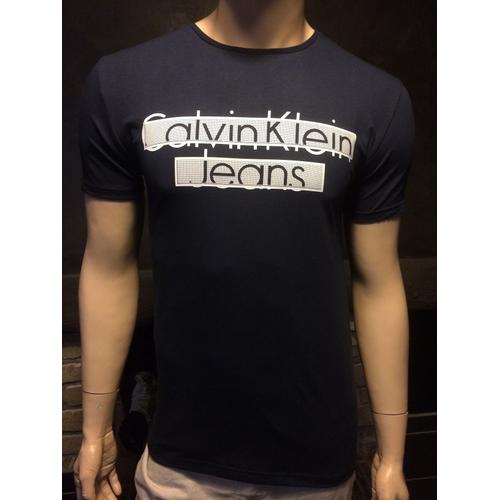 T Shirt Calvin Klein Jeans J3ij301850 Bleu Marine