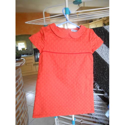 Robe Orange Petit Col Naf Naf 4 Ans