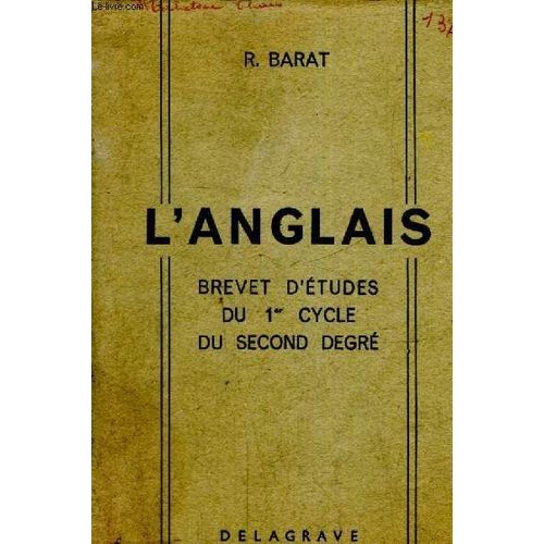 L Anglais - Brevet D Études Du 1er Cycle Du Second Degré