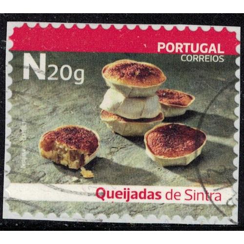 Portugal 2019 Oblitéré Sur Fragment Used Dessert Traditionnel Queijadas De Sintra Su
