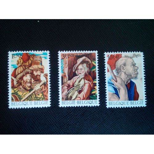 Timbre Belgique Yt 1505 A 1507 Séries: Tapisserie 1969 ( 0050505 )